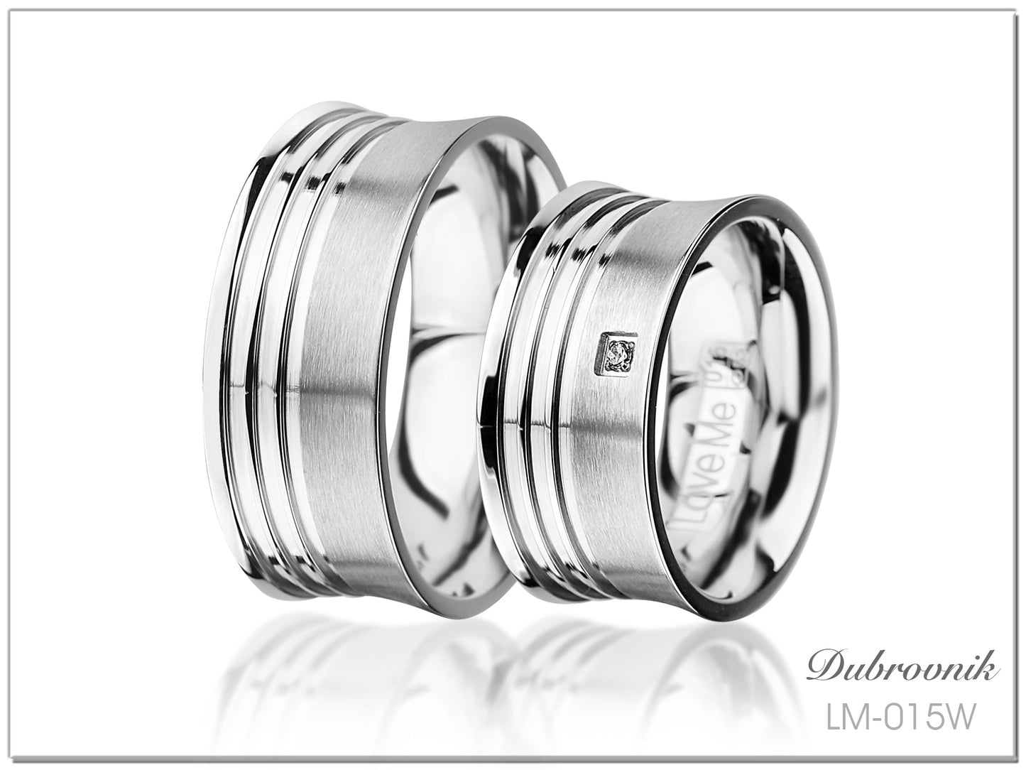 Produktbild: love me forever collection Trauringe Dubrovnik LS-015/W