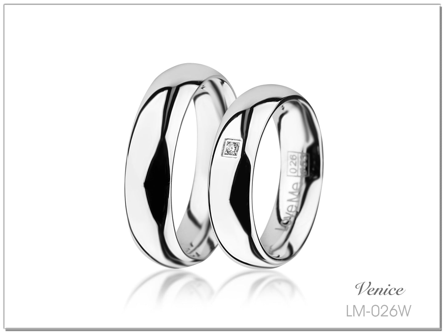 Produktbild: love me forever Silber collection Eheringe/Trauringe LS-026W