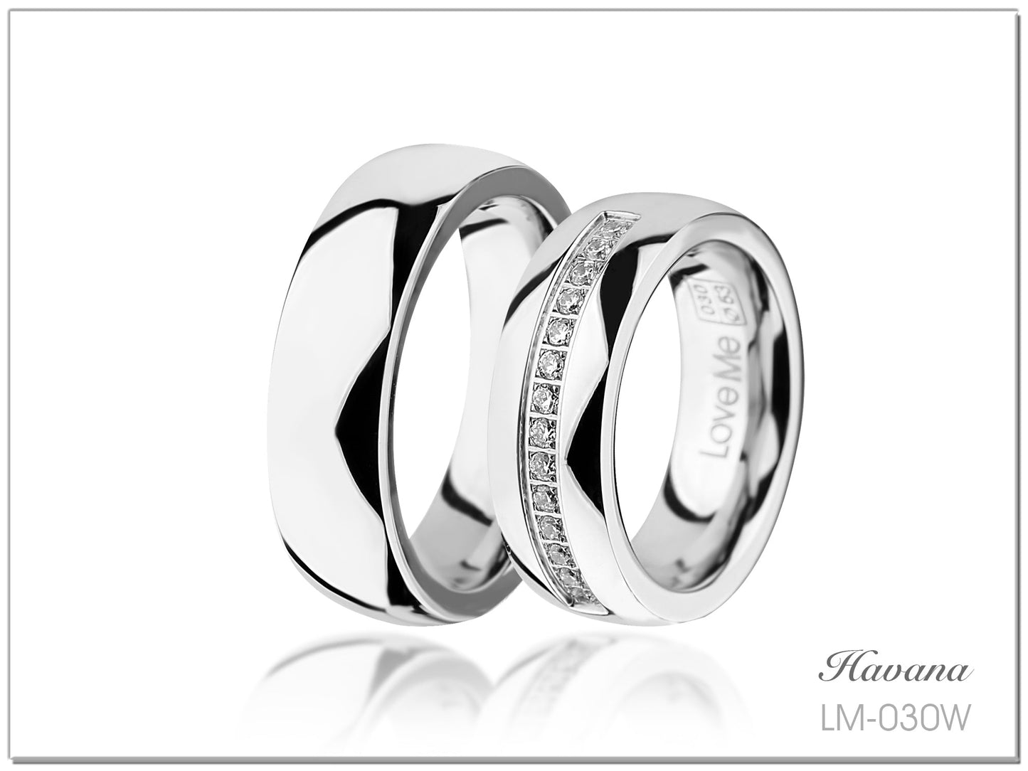Produktbild: love me forever collection Havanna LS-030W Silber Ringe