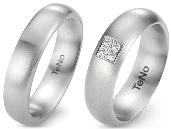 Produktbild: TeNo Trauringe/Eheringe DELUXX LUVA 069.0600.XX-069.06P01.XX
