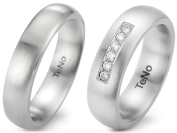 Produktbild: TeNo Trauringe/Eheringe DELUXX LUVA 069.0600.XX-069.06P02.XX