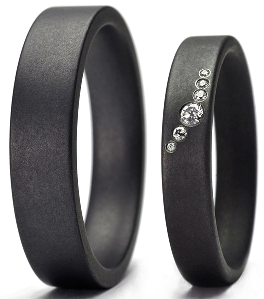 Produktbild: Tantalum Magic Tantal Trauringe/Eheringe Fein-Matt 6x0.032 ct.