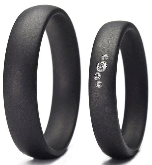 Produktbild: Tantalum Magic Tantal Eheringe P1 Fein-Matt 4x0.019 ct. Brill.