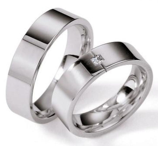 Produktbild: Nowotny Collection Ruesch Eheringe Silver Line 55/01130/060-55/01130/060