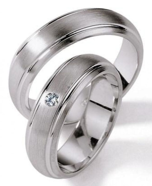 Produktbild: Nowotny Collection Ruesch Eheringe Silver Line 55/01140/060-55/01140/060