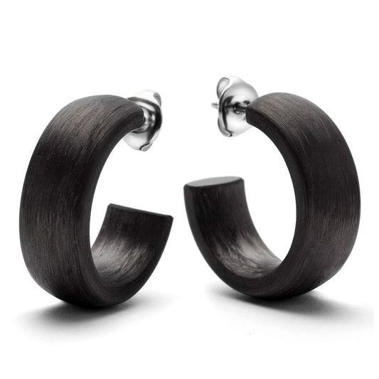 Produktbild: TitanFactory Ohringe, Creolen aus Carbon 29091/002/000/N000