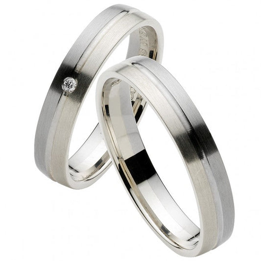 Rauschmayer Eheringe/Trauringe Elements - Cool & Bright Bicolor 11-50982/10-50982