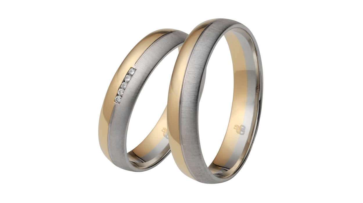 Rauschmayer Eheringe First Modern Love Bicolor 83-00020/82-00020