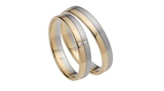 Rauschmayer Trauringe/Eheringe First Modern Love Bicolor 83-00010/82-00010