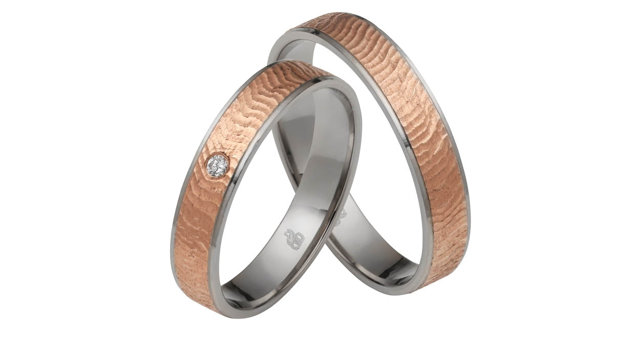 Rauschmayer Eheringe First Modern Love Bicolor 83-00019/82-00019