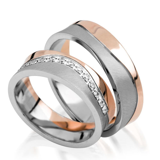 Simon & Söhne Trauringe/Eheringe Fantasy Bicolor S 219