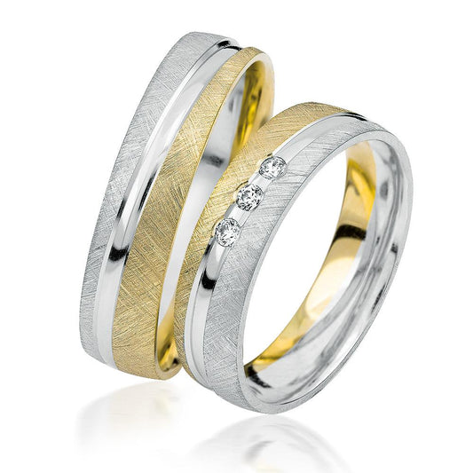 Simon & Söhne Trauringe/Eheringe AU 9 Bicolor S 920