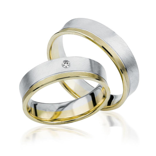 Simon & Söhne Trauringe/Eheringe AU 9 Bicolor S 922