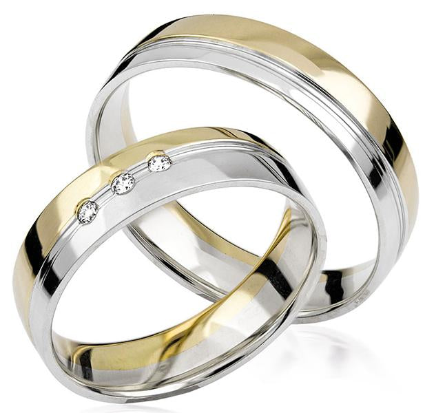 Simon & Söhne Trauringe/Eheringe Basic Bicolor S 121