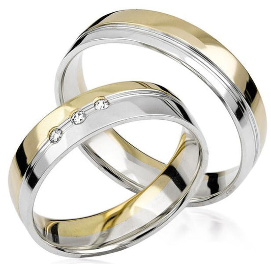 Simon & Söhne Trauringe/Eheringe Basic Bicolor S 121