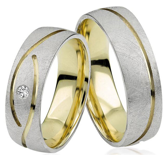 Simon & Söhne Trauringe/Eheringe Basic Bicolor S 122