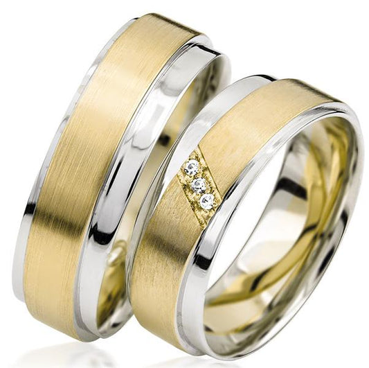Simon & Söhne Trauringe/Eheringe Basic Bicolor S 124