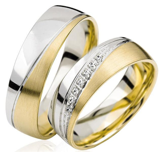 Simon & Söhne Trauringe/Eheringe Basic Bicolor S 126