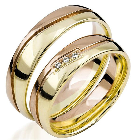 Simon & Söhne Trauringe/Eheringe Basic Bicolor S 133