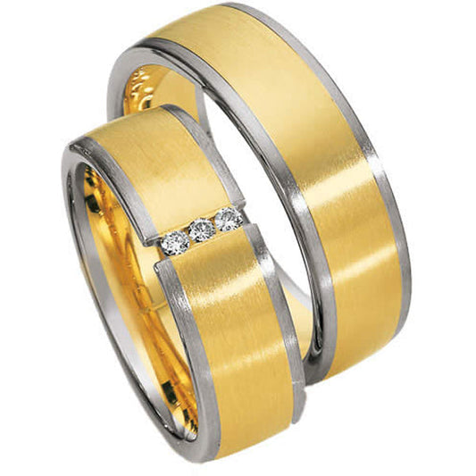 Saint Maurice Bicolor Trauringe  81323-81322