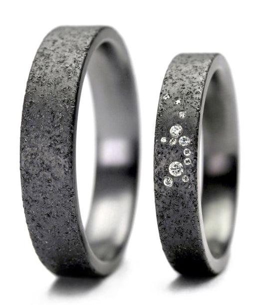 Produktbild: Tantalum Magic Eheringe Sand P2 12 Brill. 0,043ct.