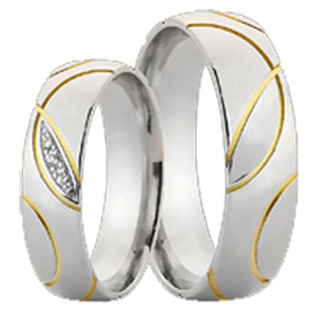 Schwarz Trauringe/Eheringe Sabogo SW267