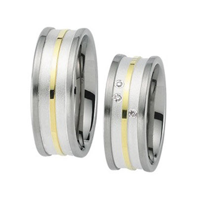 Schwarz Trauringe/Eheringe Eternal Love SW342