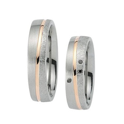 Schwarz Trauringe/Eheringe Eternal Love SW349