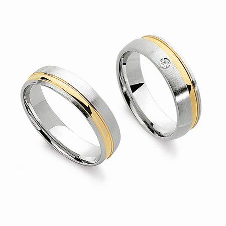 Schwarz Trauringe/Eheringe Basic SW028