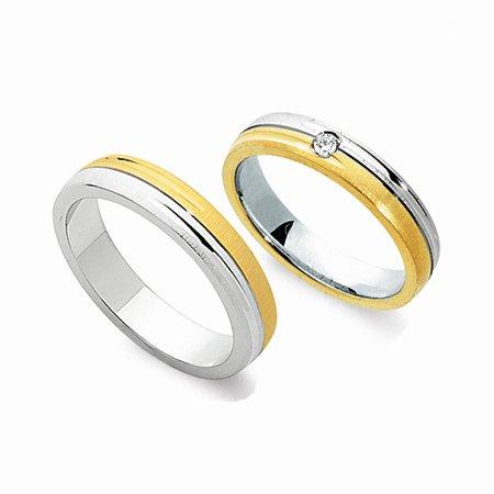 Schwarz Trauringe/Eheringe Basic SW035