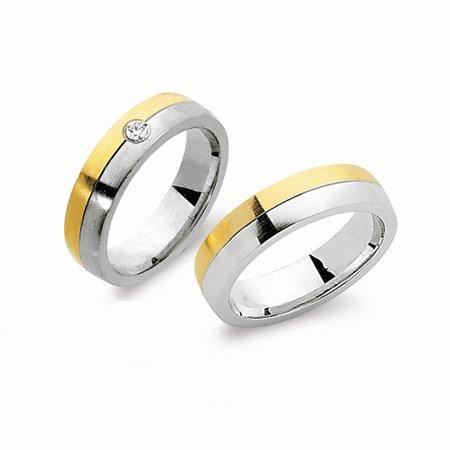 Schwarz Trauringe/Eheringe Basic SW036