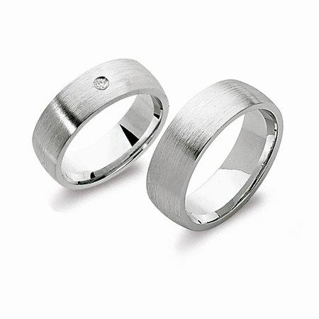 Schwarz Trauringe/Eheringe Basic SW046