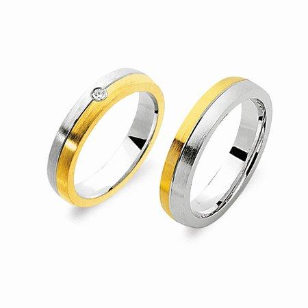 Schwarz Trauringe/Eheringe Basic SW065