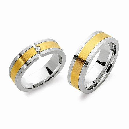 Schwarz Trauringe/Eheringe Basic SW082