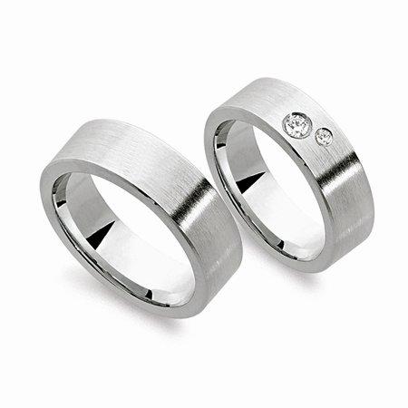 Schwarz Trauringe/Eheringe Basic SW095