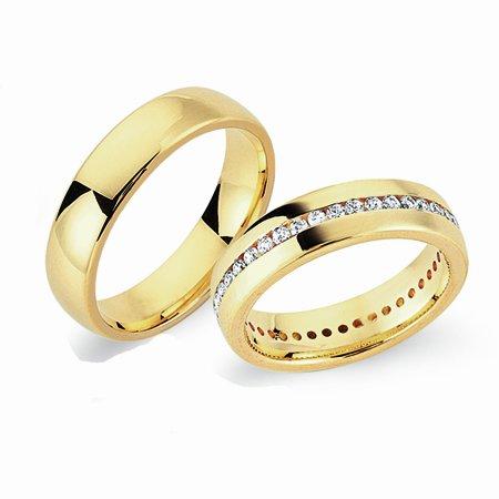 Schwarz Trauringe/Eheringe Basic SW115