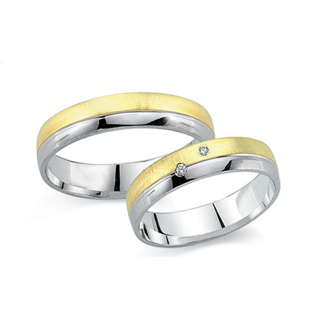 Schwarz Trauringe/Eheringe Crazy Love Bicolor SW547