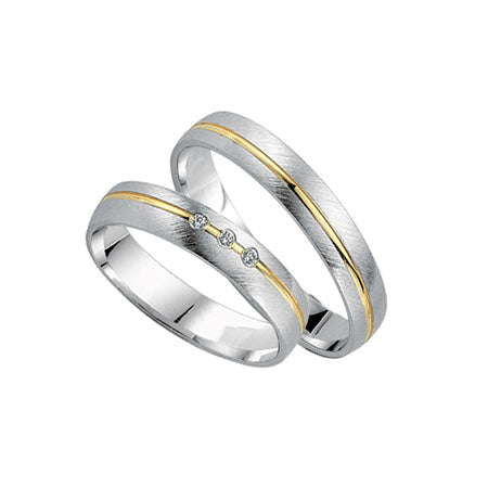 Schwarz Trauringe/Eheringe Crazy Love Bicolor SW562