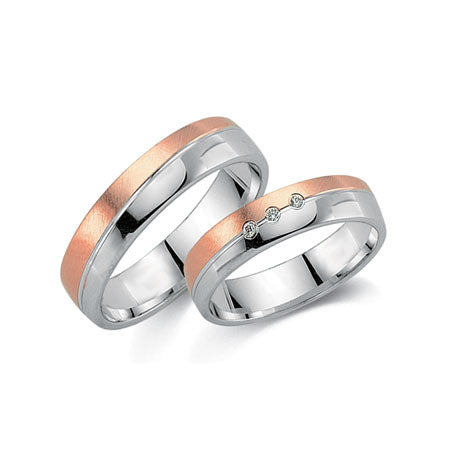 Schwarz Trauringe/Eheringe Crazy Love Bicolor SW573