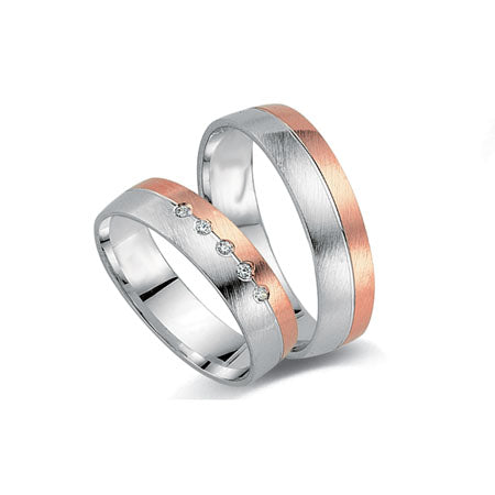 Schwarz Trauringe/Eheringe Crazy Love Bicolor SW576