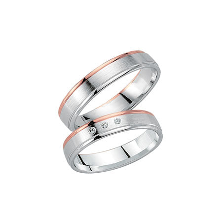 Schwarz Trauringe/Eheringe Crazy Love Bicolor SW579