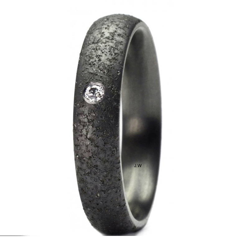 Produktbild: TANTALUM MAGIC Tantal Ring Sand P1 1 Brill 0.016 ct.