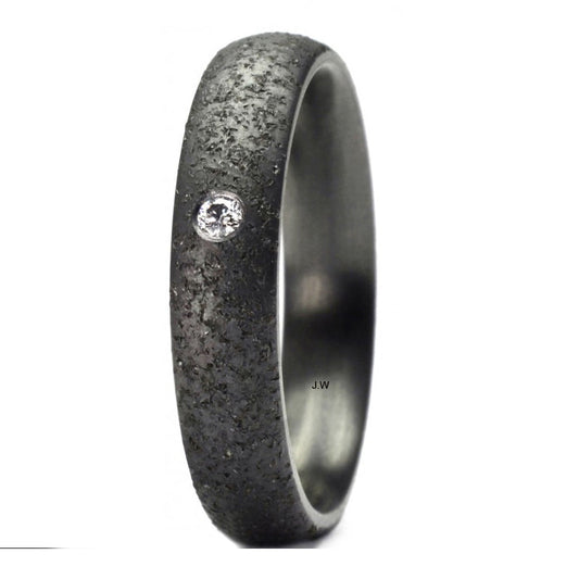 Produktbild: TANTALUM MAGIC Tantal Ring Sand P1 1 Brill 0.016 ct.