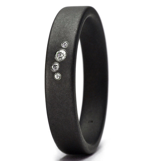 Produktbild: TANTALUM MAGIC Tantal Ring Fein Matt P 1 4x0,019 ct.