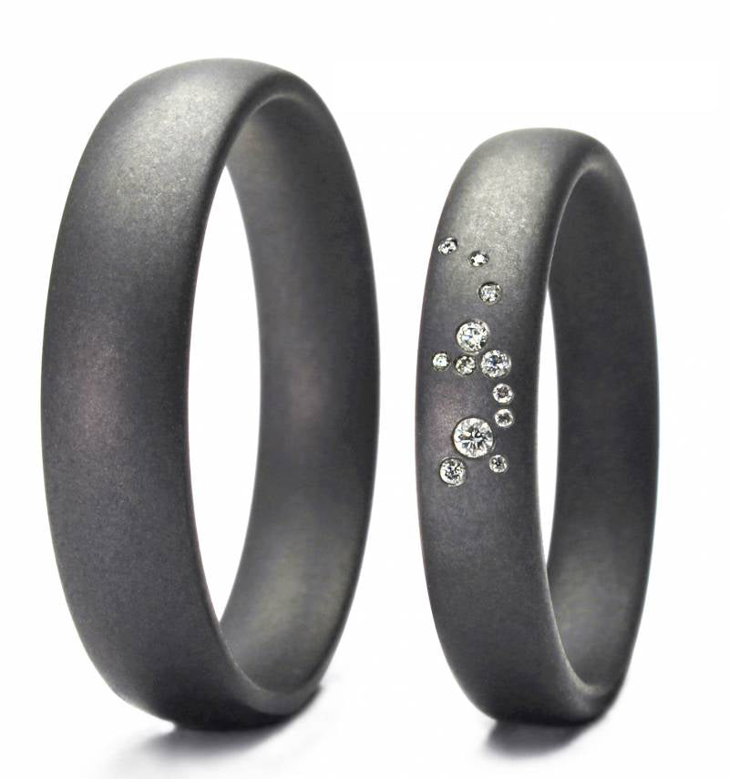 Produktbild: Tantalum Magic Tantal Eheringe Fein P1 12 Brill. 0,047ct.