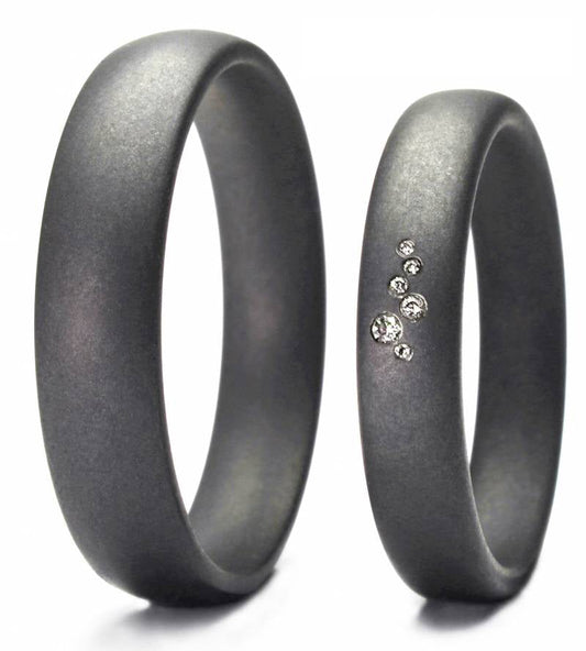 Produktbild: Tantalum Magic Tantal Eheringe Fein P1 6 Brill. 0,017ct.