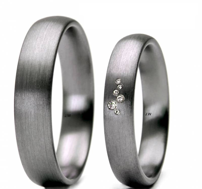 Produktbild: Tantalum Magic Tantal Trauringe/Eheringe Linie P1 6 Brill. 0,017ct.