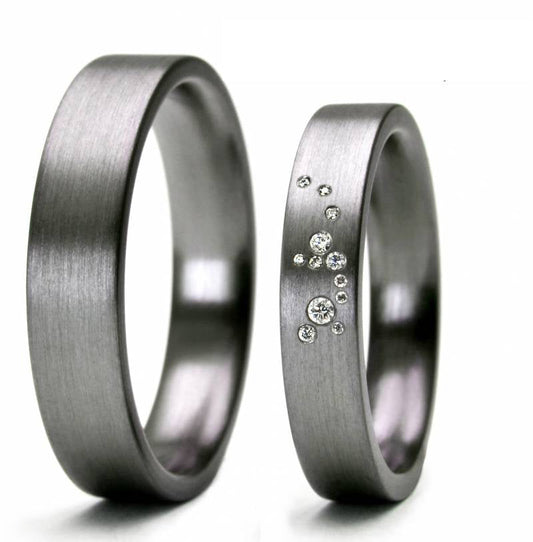 Produktbild: Tantalum Magic Tantal Eheringe Linie P2 12 Brill. 0,047ct.