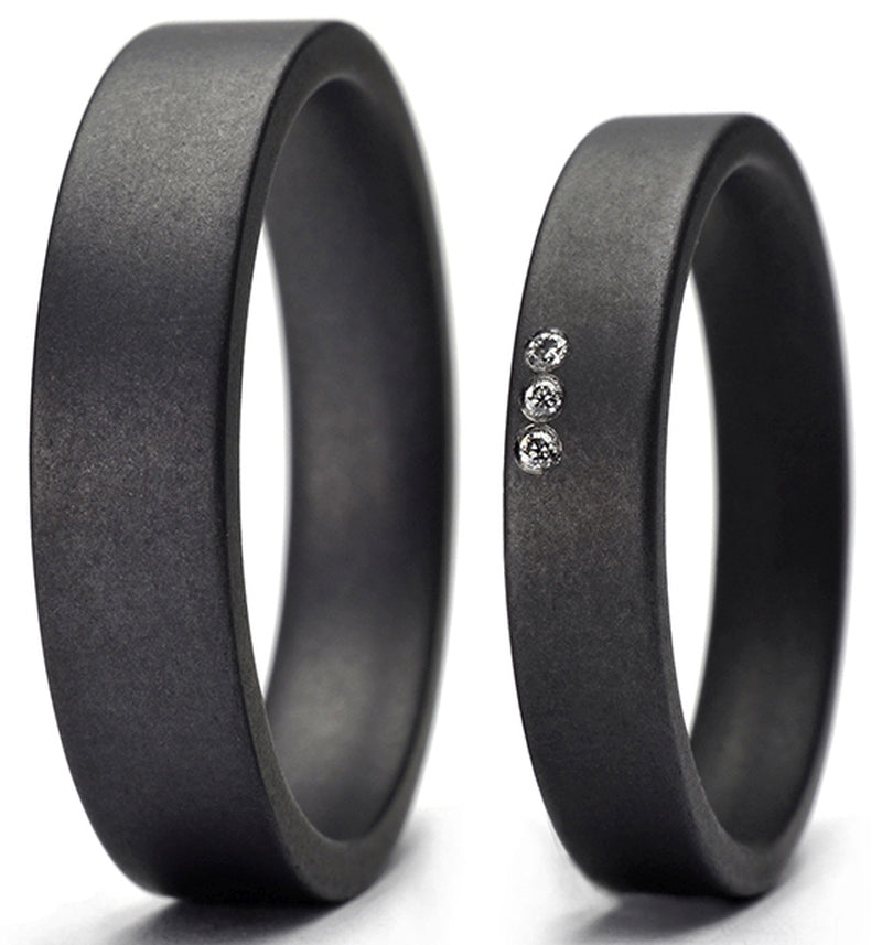 Produktbild: Tantalum Magic Tantal Eheringe P2 MATT 3 Brill.