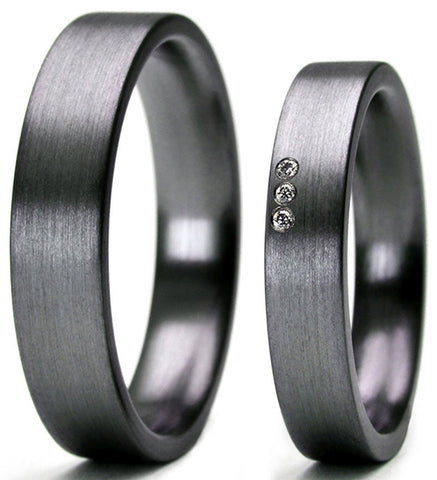 Produktbild: Tantalum Magic Tantal Eheringe Linie P2 3x0.017 ct Brill